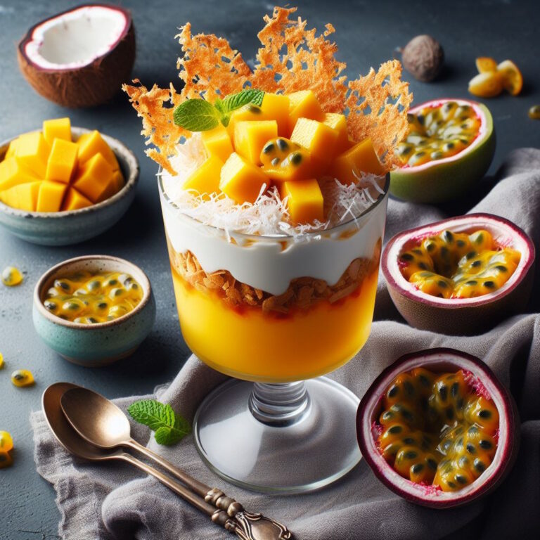 Mango & passionhedelmäparfait